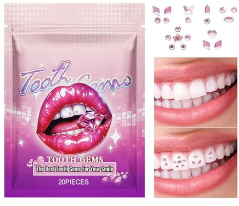 Gemas dentales, gemas dentales - Kit de joyas de piedras preciosas | dentales | Joyas de dientes de, fáciles de usar, seguras y duraderas, piedras preciosas para tipos de dientes