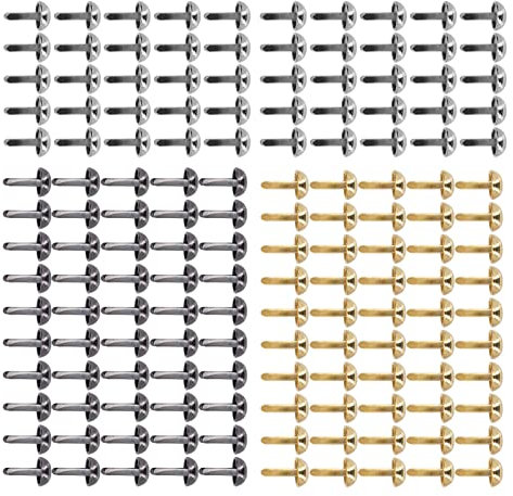 Chiodi Decorativi Chiodi a Testa Tonda Elettrolitico Forte Durevole 150 Pezzi 12 Mm Superficie Lucida per Fai da Te