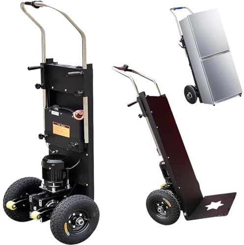 WNRLL Sube-Escaleras Carretilla Saco, Carro De Mano EléCtrico-Escaleras Y Descenso, 500 Kg De Carga + Motor Brushless De 1500 W + BateríA ExtraíBle 48 V/18 Ah,01