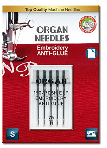 Organ Needles 5117075BL Maschinennadeln, 75/11 Größe, 5, Grau