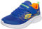 Skechers Jungen Microspec Sneaker, Blau, Orange, 9.5 UK Child