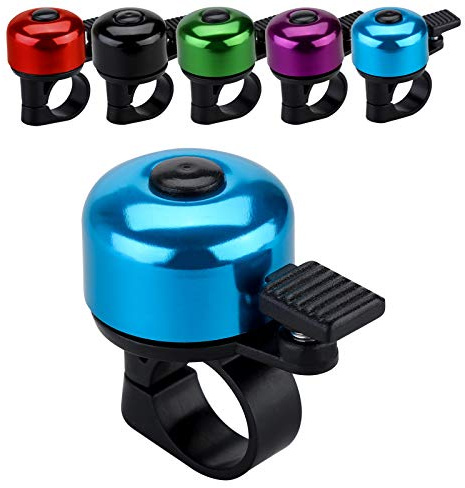 JFmall Bike Bell Bicycle Bell with Loud Crisp Clear Sound, Road and Mountain Bike Bell Adults Kids(8 colors)