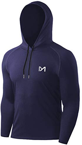 MEETYOO Sporttröja för män, funktionell tröja Långärmad löpartröja för män Fitness-tröja Andningsbara T-tröjor för löpning Gym Jogging