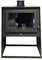 Decorsure Wood-burning stove, anthracite wood-burning stove, fireplace, slow-burning stove, workshop stove, Swedish stove, hut stove, heating stove, 710mm * 550mm * 400mm, 120 kg