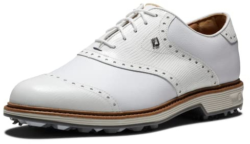 FootJoy Premiere Serie Wilcox, Scarpa da Golf Uomo, Bianco Bianco Grigio Chiaro, 49 EU