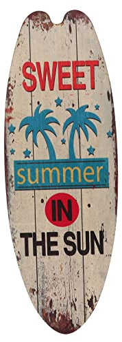 Warmhm retro surfbräda utomhus strand party dekoration trä surfbräda skylt tillbehör beige ytterdörr hav