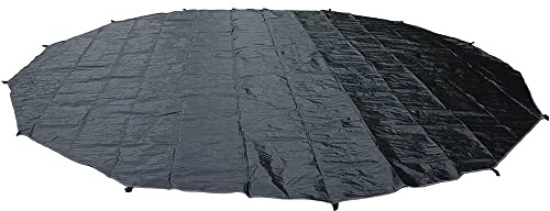 BOOMLATU Waterproof Outdoor Ultralight Anti-Dirty Mat PE Footprints for 3M 4M 5M 6M Bell Tent Picnic Round Mat Portable Tarps for Bell Tent Ground Camping (for 5M Tent-16.7ft)