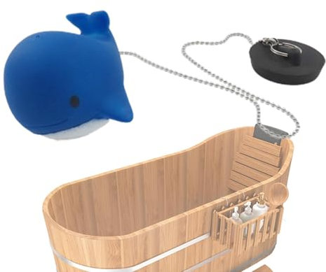 Bouchon d'eau de baignoire – Bouchon de baignoire | Bouchon et chaîne de bain en caoutchouc | Bouchon de baignoire flottant en caoutchouc | Bouchon de baignoire de dessin animé | Bouchon de vidange |
