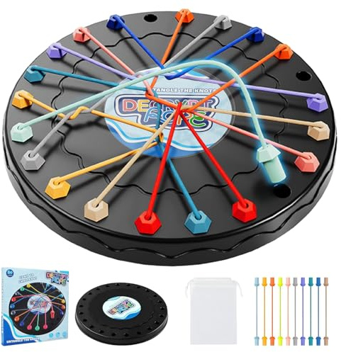 Seil-Puzzle-Spiel, Knoten-Logikspiel, Intelligente Spiele, Familie Party Spiel,Geschicklichkeitsspiel für Kinder ab 3 Jahren Geschicklichkeitsspiel Lernspiel für Die Ganze Familie Ostergeschenk