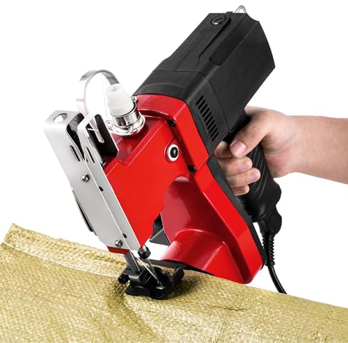 MXBAOHENG GK9-890 Bag Stitcher Machine Industrial Electric Bag Closer Closing Machine for Rice/Sack/Woven/Paper/Plastic Bags（Red）