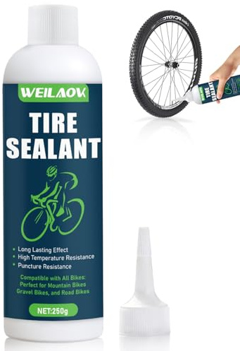 WEILAOK Liquido Tubeless, Liquido Sigillante Tubeless, Lattice MTB, Liquido Tubeless MTB, Adatto per Pneumatici da Mountain Bike, Gravel Bike e Bici da Strada, 250G