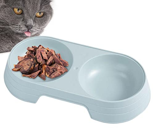 weiting Bols pour Chiots | Bols pour Chiens Doubles surélevés Macaron - Gamelle pour Chien Bols d'eau et de Nourriture pour Nourrir Les Petits Chiens de Taille Moyenne Chats Chiots