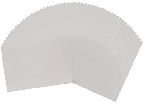 Vaessen Creative Grigio-Cartone A3- Spessore 1 mm-50 Fogli-per Rilegatura, Scrapbooking e Journaling, Gris