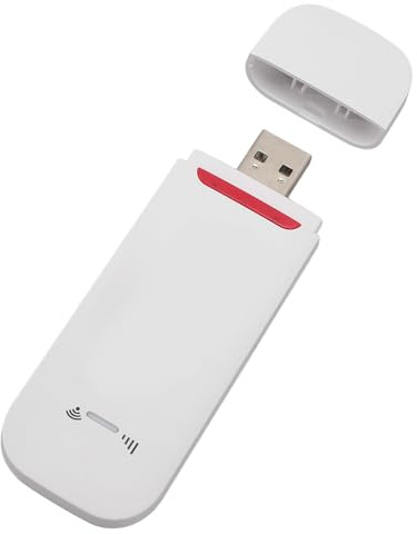 TOPINCN Soporte de Frecuencia Global Enrutador Dongle Módem USB 4G LTE con Ranura para Tarjeta SIM para Europa Asia Oceanía África, Conveniencia Plug and Play para Transferencia de Datos