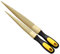 Nktm 20,3 cm e 25,4 cm Golden Tapered Wood Rasp Bastard file con impugnatura in gomma in bustina regalo per carving 2 confezione