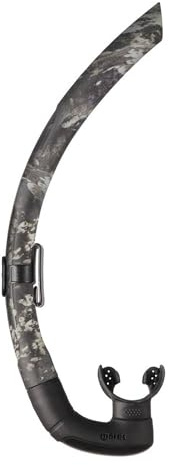 Mares Dual Snorkel Soft Tube for Scuba Diving, Snorkeling, Freediving, Spearfishing with Hypoallergenic Silicone Mouthpiece, Camo