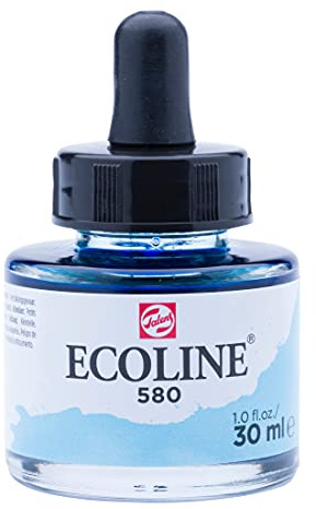 Ecoline Liquid Watercolour Bottle 30 ml Pastel blue 580 (11255801)