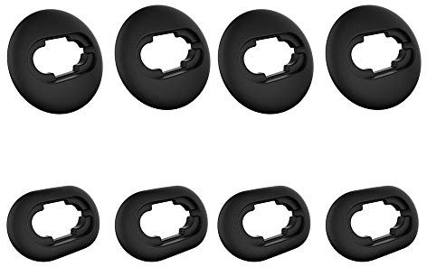 Ohrstöpsel für Samsung Galaxy Buds Live 2020 (DSM-R180) Ohrhörerzubehör, Anti-Rutsch-Ohradapter-Sets aus weichem Silikon Ersatz-4-Paar (schwarz)