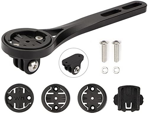 BSSOK Integrierte Fahrrad Computer Halterung für Rennrad (Aluminiumlegierung) Lenkerhalterung für Garmin Edge, Wahoo Elemnt, Bryton, Cateye, GoPro-Kamera und Lampe