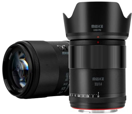 Meike 33mm F1.4 Wide Angle APS-C AF STM(Stepping Motor) Lens Auto Focus Fixed Prime Lenses for Sony E Mount Mirrorless Cameras FX30 ZV-E10 ZVE10 II A6400 A5000 A5100 A6000 A6100 A6300 A6500 A6700