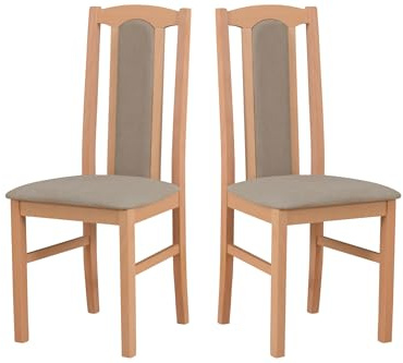 LeafDesign Esszimmerstühle Holz - Esszimmerstuhl 120 kg - Stuhl Buche Massiv - Stühle Esszimmer 2er Set - Holzstuhl - Esstischstühle - Küchenstühle 2er Set