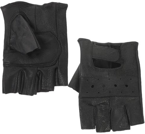 BIUDECO 1 Paar Outdoor-sporthandschuhe Fitness-sporthandschuhe Handschuhe Fitnessstudio rutschfeste Trainingshandschuhe Handball-Handschuhe Fitness-Handschuhe Hebehandschuhe Black Leder