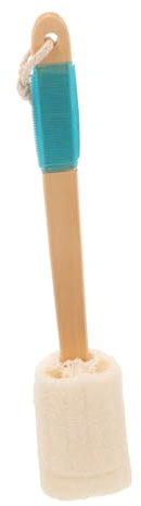 Happyyami Cepillo De Baño Esponja Vegetal Pala De Lufa Mango Para Limpieza De Exfoliante De Baño Para Casa Cepillo Cómodo