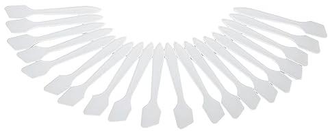 Generic Petite Cuillère à Crème pour le Visage, Mini Spatule Cosmétique Réutilisable 20 Pièces Transparente Polyvalente pour Crème pour le Visage pour Lotion pour le Corps