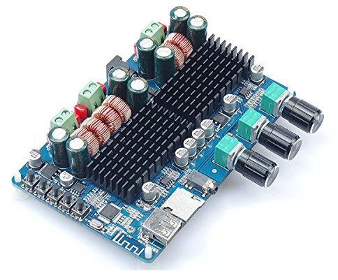 DollaTek TPA3116 50W*2+100W 2.1 Vehicle bluetooth Receivers Board Dual Channel Power AmplifierChannel Digital Subwoofer Power Amplifier Board DC12V-26V