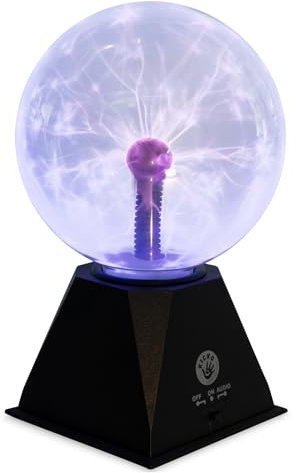 Kicko - Sfera al plasma da 15 cm, Nebula, fulmini, basta collegare, per Halloween, feste, decorazioni, oggetti di scena, bambini, camera da letto, casa