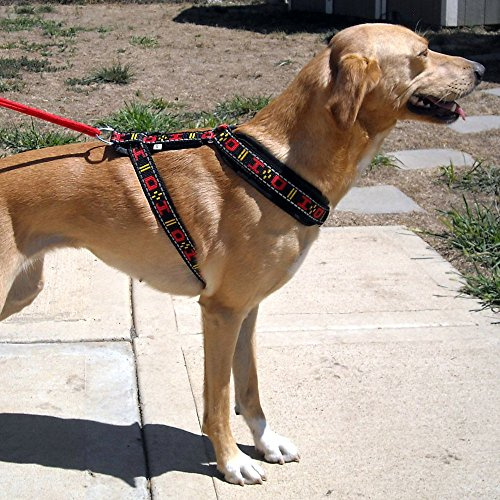 Howling Dog Alaska Distance Harness for Bike Jöring, Dog Scooter, Dog Sledge, Ski Jöring for Daily Walking (XS Neck Circumference 42 cm, Pink)