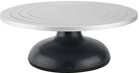 Homtone Torno Ceramica 30 cm de diámetro, Placa Giratoria de Escultura de Arcilla Resistente, Plato Giratorio Escultura de Arcilla Giratoria Cerá Mica de Modelado Tocadiscos