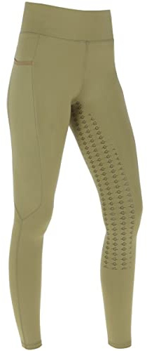 Covalliero Leggings de equitación para mujer con ribete completo, de silicona, en 4 colores de moda, colección F/S 2022