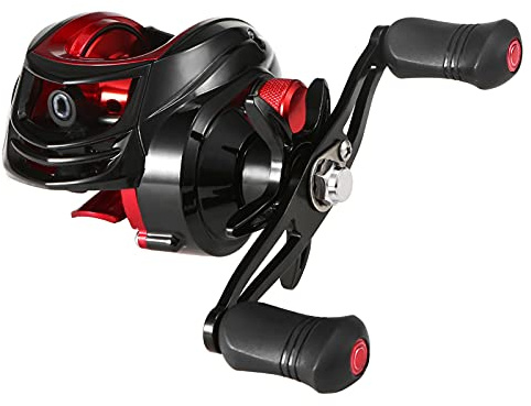 Leepesx Baitcasting-rulle 18 1BB kullager baitcasting-fiskerulle hög hastighet 7,2: 1 utväxlingsförhållande magnetiskt bromssystem baitcasterrulle