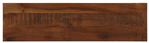 vidaXL Tischplatte, Holzplatte Rechteckig, Massivholzplatte für Tisch Esstisch Couchtisch, Ersatztischplatte, 120x20x2,5cm Altholz Massiv