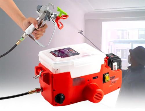 Pulvérisateur sans air portable à dos, machine de pulvérisation de peinture haute pression 500 W, équipement de pulvérisation à pression de pulvérisation réglable pour peinture au latex/peinture à l