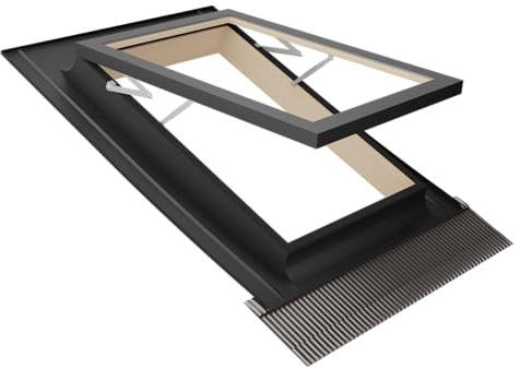 Finestra per tetto COMFORT VASISTAS STAR | Blocco a 90° per comodo accesso al tetto | isolamento 1,6 W/m2K | Vetrata Antigrandine + Antinfortunistica | Made in Italy (48x72 Base x Altezza)