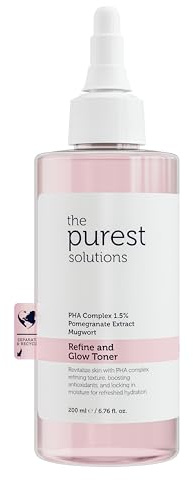 The Purest Solutions Toner PHA rose purifiant et éclaircissant pour peaux sensibles