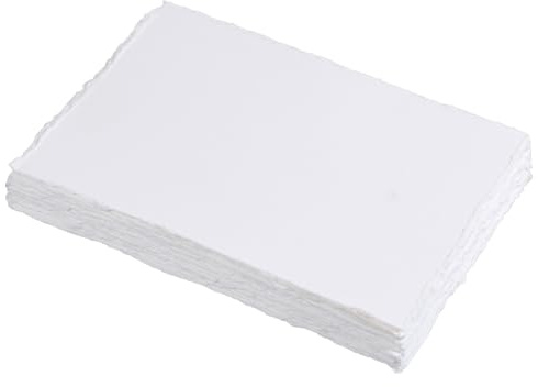 30 Sheets Deckle Edge Watercolor Paper 10 x 15 cm 300 GSM Cotton Textured Mixed Media Paper for Painting, Wedding Invitations, Cards, Crafts