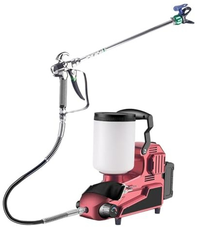 Pistola A Spruzzo For Vernice Al Lattice Airless, Macchina A Portatile Fai Da Te, A Con Batteria Litio Precisamente Efficiente Uso Multiuso