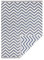 NORTHRUGS In- und Outdoor Teppich Palma 160x230cm - Wendeteppich Wetterfest Modernes Design Zick-Zack Muster Läufer für Balkon Terrasse Garten Wintergarten Wohnzimmerteppich Wasserfest in Blau Creme