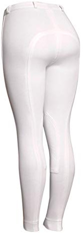 Astile HORSE RIDING LADIES SOFT STRETCHY JODPHURS/JODHPURS JODS WHITE (Size 8/26-Inches)