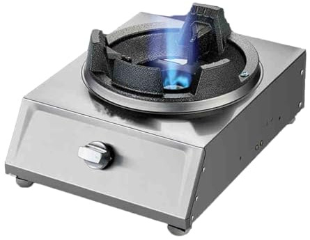 Cucina A Gas, Acciaio Inossidabile Media Pressione, Fornello Da Tavolo GPL Con Bruciatore Singolo 40 KW, For Chioschi Di Cibo La Casa, Mense