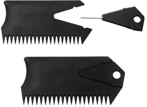QEXUJOW Dérives de surf,Deux outils d'entretien pour planches de surf, comprenant un peigne à farter et une clé pour retirer les ailerons, adaptés aux planches de surf et aux planches de SUP.