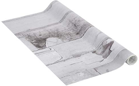 Venilia Klebefolie | Steinwand Grau Steinoptik Grau | 45 cm x 1,5 m, Stärke 95μ | selbstklebende Möbel-Folie, Dekofolie, Tapete, Küchenfolie | ohne Phthalate | Made in EU