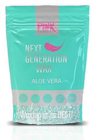 Next Generation Wax Aloe Vera Wachsperlen (800 g) – Premium Wachs geeignet für sensible Haut – Veganes Waxing ohne Vliesstreifen, Haarentfernung ab 1 mm Haarlänge, Brazilian Waxing