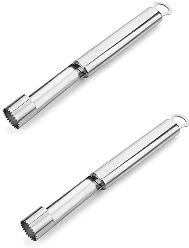 Lot de 2 vide-pomme en acier inoxydable avec poignée antidérapante