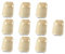 BESTonZON 10st Hölzerne Toastbox Toast-backform Brotbackform Backblech Pfanne Backbleche Für Den Ofen Antihaftbeschichtetes Backgeschirr Toast-tablett Mousse-kuchen Einweg Brot-box Papier