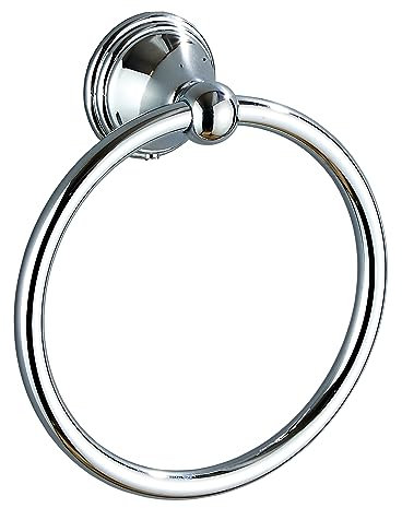 Handtuchring für Badezimmer, Chrom Handtuchhalter 1 Packung, Badzubehör und Handtuchhalter für Badezimmer Wand