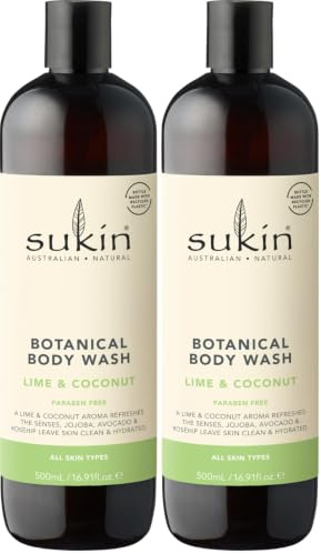Lime & Coconut Botanical Body Wash (Pack of 2)